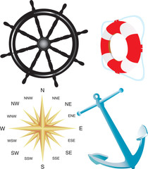 Nautical vector simbols