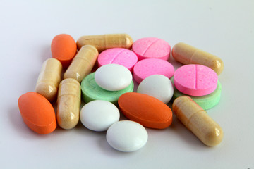 colorful pills assortment Tablets