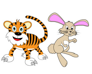 Chinese Zodiac Set 2 : Tiger And Rabbit
