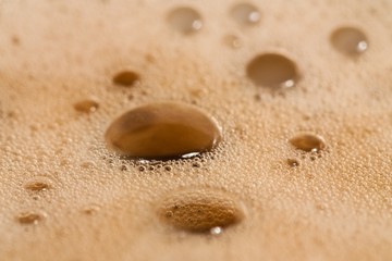 Foam on coffee