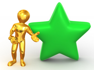 Man with star. Favourites