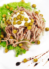 Green Peas and Meat Salad