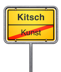Kitsch sign