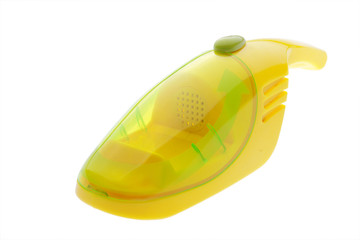 toy vacuum cleaner isolated on white