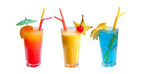 three cocktails