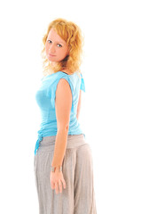 Fototapeta premium woman isolated