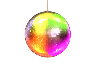 Collorful disco balls