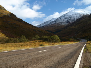 The A87 in Scotland