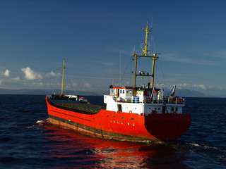 Schiff im Firth of Clyde