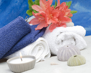 Blue soothing spa feeling