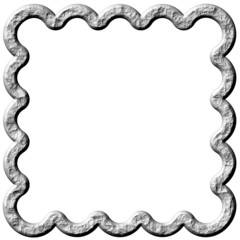 3D Abstract Stone Frame