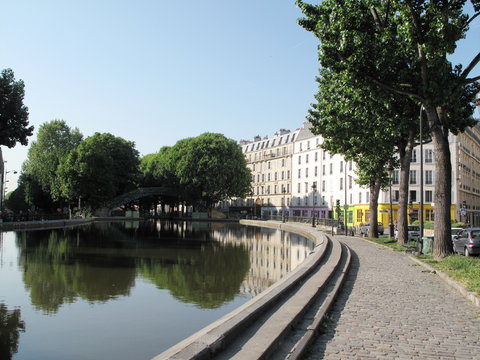Canal Saint Martin, Paris, France.