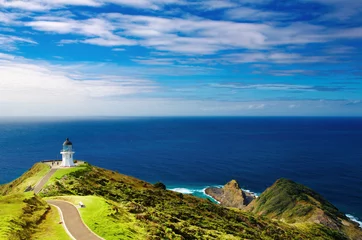 Fotobehang Cape Reinga Lighthouse, Nieuw-Zeeland © Dmitry Pichugin