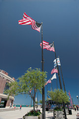drapeaux du Navy Pier,CHICAGO_USA