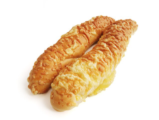 bun iced with cheese