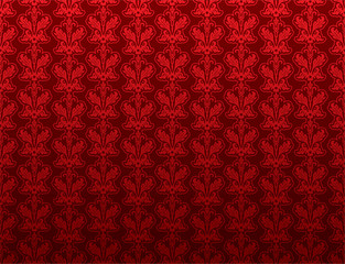 Retro floral ornament, vector