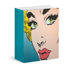 Notebook or Book of the face of a beautiful woman on the cover