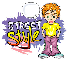 Street style. Vector Illustration
