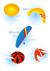 Fototapeta premium Parachute set