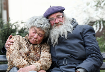 Homeless couple