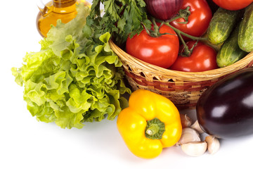 Still-life with fresh vegetables