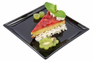 cheesecake with berries