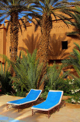 Fototapeta premium relaxation area in an exotic holiday resort
