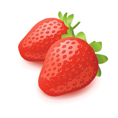 Strawberry isolated, vector illustration