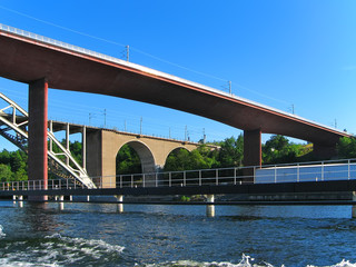 Railway bridges in Stockholm, Sweden