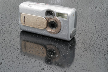 The silvery digital camera