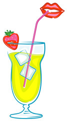 Cocktail illustration (Vector)