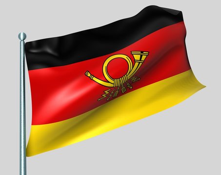 Flagge der deutschen Post