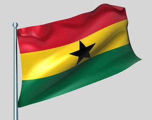 Nationalflagge Ghana