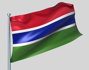 Nationalflagge Gambia