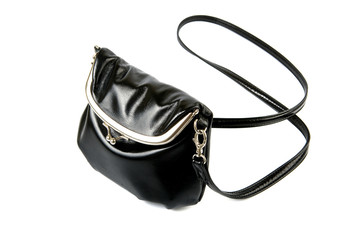 Black bag with strap