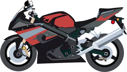 Crédence de cuisine en verre imprimé Moto moto