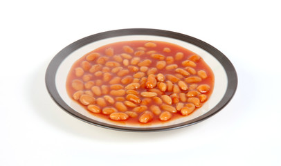 baked beans on a plate
