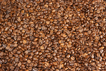 Coffee beans background