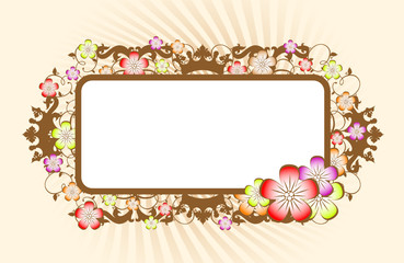 Floral banner