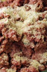 Preparazione delle polpette di carne