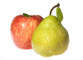 Red apple and pear
