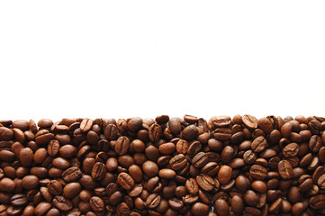 coffee beans on white background