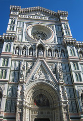 Fototapeta premium Duomo cathedral in Florence Italy front view.