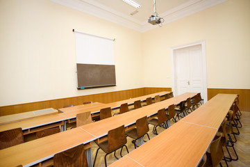 empty classroom