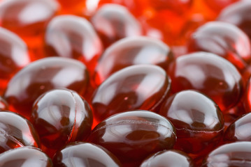 Abstract background: lecithin capsules