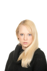 Naklejka premium young beautiful girl
