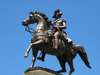 Fototapeta na wymiar Washington on Horseback