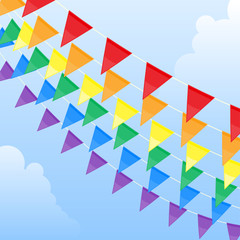 Rainbow pennants