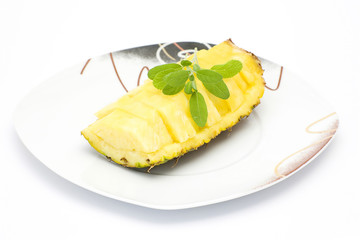 pineapple on a plate