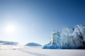 Zelfklevend Fotobehang Glacier Detail © Tyler Olson